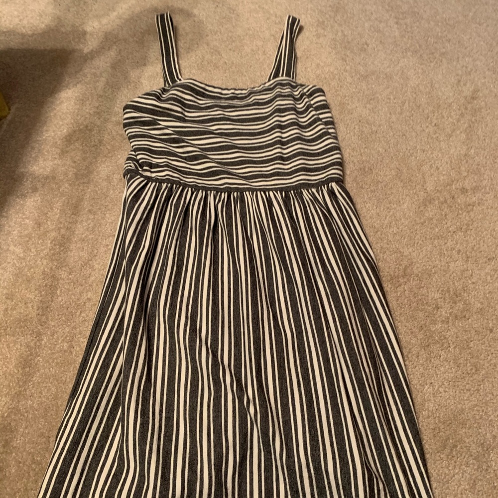 black and white ann taylor loft dress